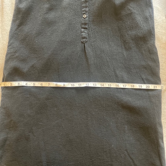 Esby Black Textured Cotton Tunic Dress - Picture 7 of 7